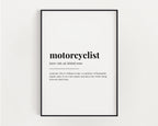 MOTORCYCLIST DEFINITION PRINT