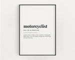 MOTORCYCLIST DEFINITION PRINT