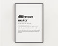 DIFFERENCE MAKER DEFINITION PRINT
