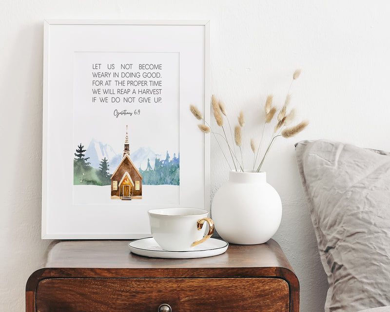 GALATIANS 6:9 | Scripture Wall Art