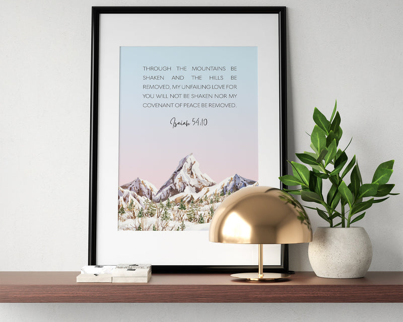 ISAIAH 54:10 | Scripture Wall Art