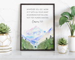 COLOSSIANS 3:23  | Scripture Wall Art