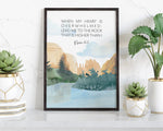 PSALM 61:2 | Scripture Wall Art