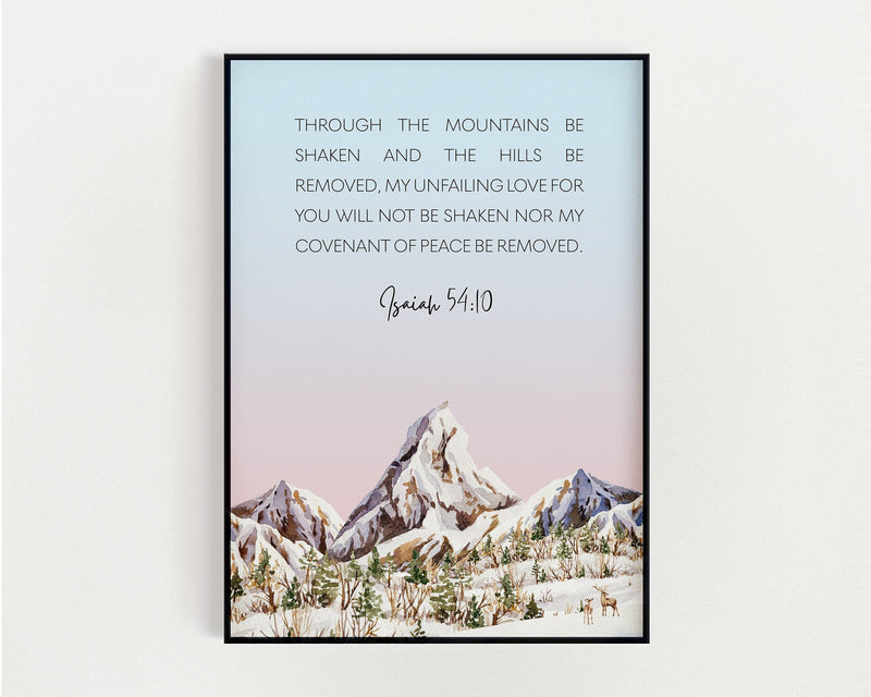 ISAIAH 54:10 | Scripture Wall Art