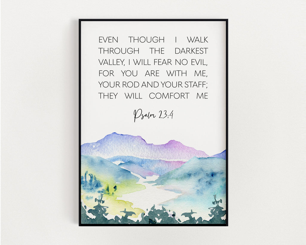 PSALM 23:4 | Scripture Wall Art