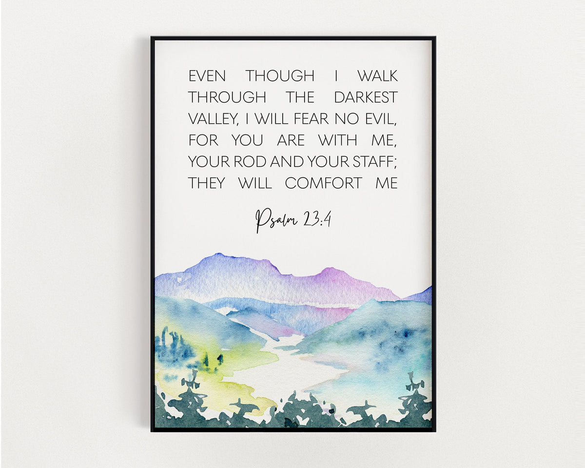 PSALM 23:4 | Scripture Wall Art