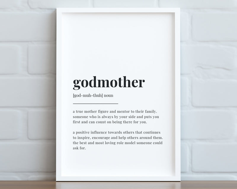 GODMOTHER DEFINITION PRINT