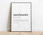 SNOWBOARDER DEFINITION PRINT