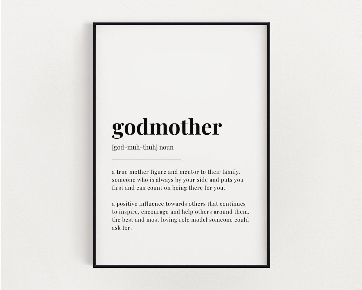 GODMOTHER DEFINITION PRINT