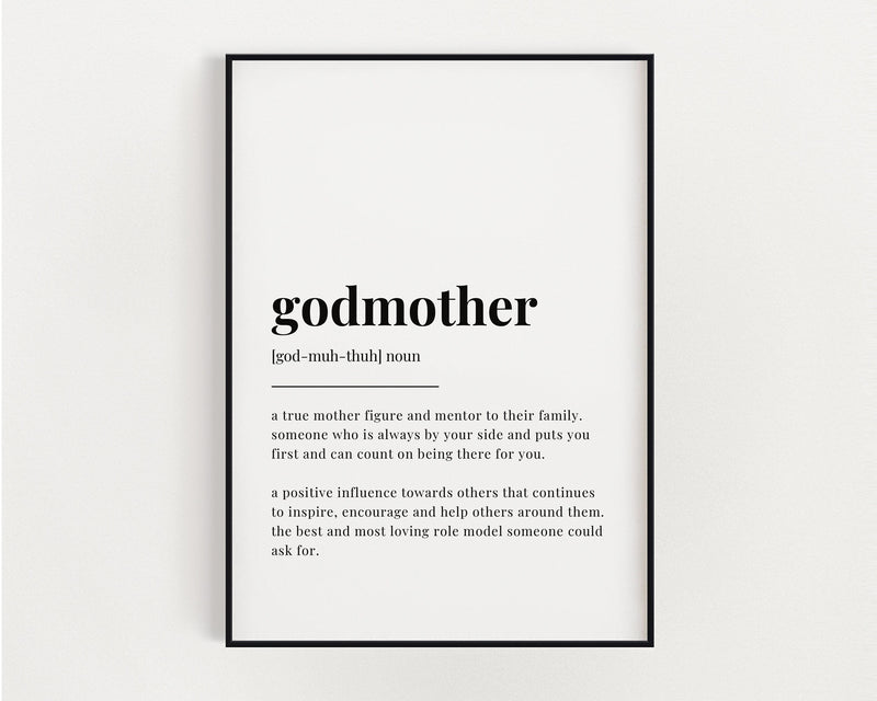 GODMOTHER DEFINITION PRINT