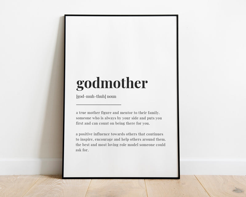 GODMOTHER DEFINITION PRINT